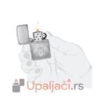 Zippo Upaljac za Cigarete iz Kolekcije Price Fighter 2022-Spade Skull Design