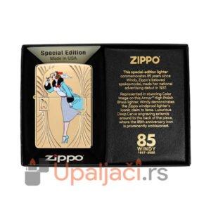 Zippo Kolekcionarski Upaljač-Windy 85ta Godišnjica Poklon Kutija