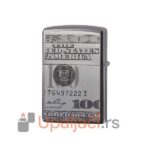 Zippo Upaljači Black Ice-Currency Design 100$ poledjina