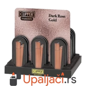 CLIPPER Dark Rose Gold Metalni Kremen Upaljači