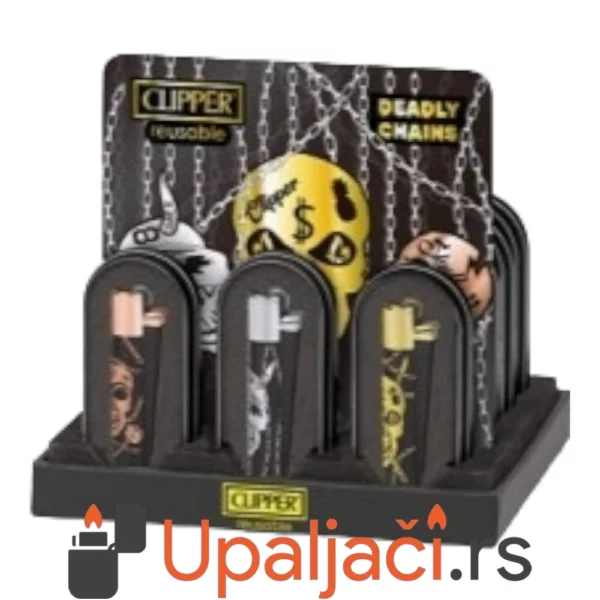 CLIPPER Deadly Chains Metalni Kremen Upaljači