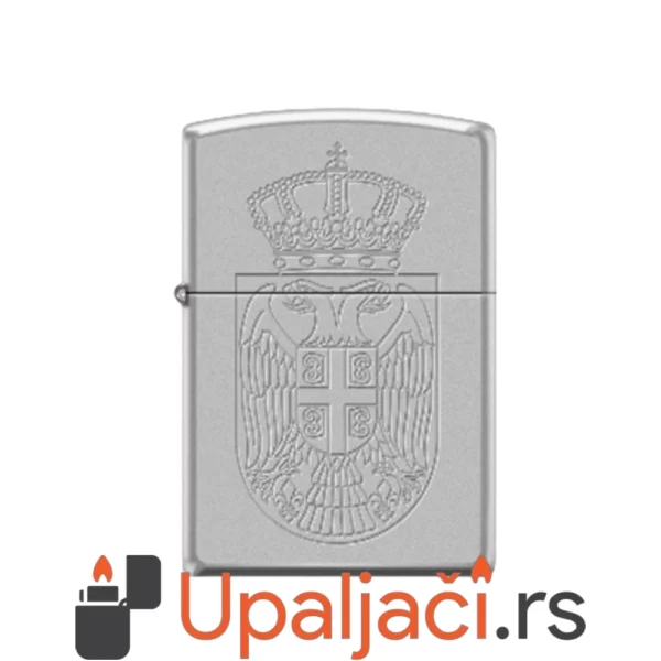 Zippo Upaljač Grb Srbije Srebrni