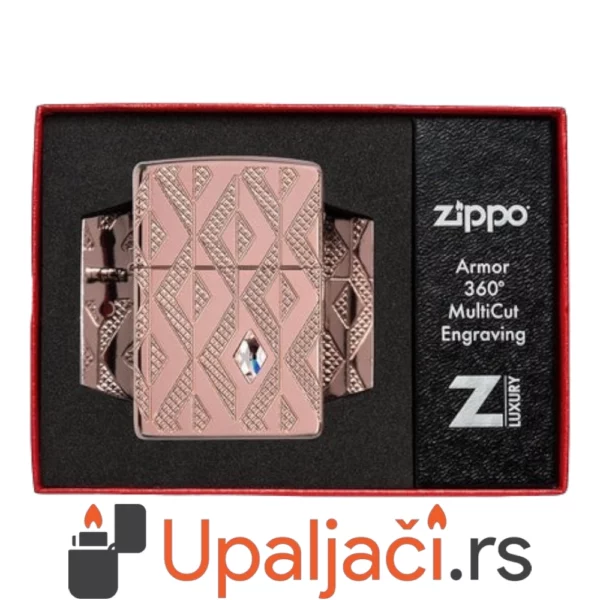 Zippo Upaljač Geometric Diamond Pattern Design