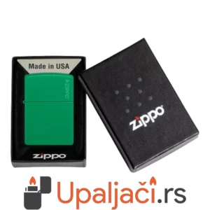 Zippo Upaljač Grass Green + Zippo Logo