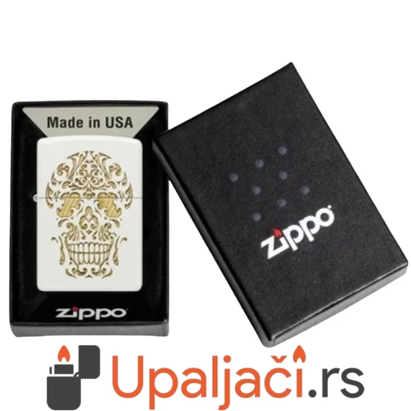 zippo upaljac 48710 sugar skull design pesevski