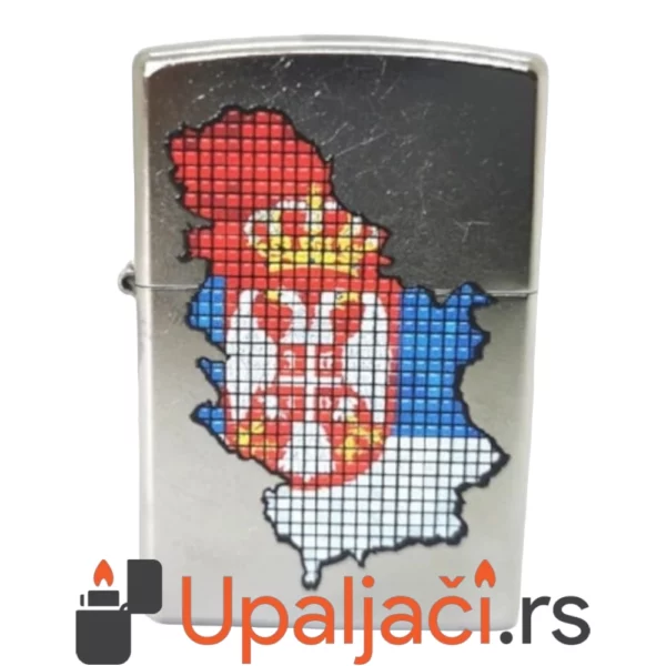 Zippo Upaljač KARTA SRBIJE