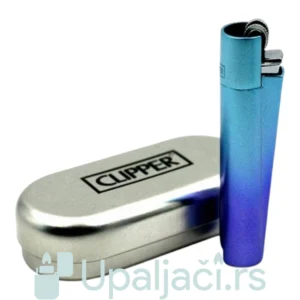 Clipper blue gradient metalni upaljac