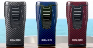 Colibri Monaco Carbon Upaljači za Tompuse - 3 Plamena dostupni u 3 boje