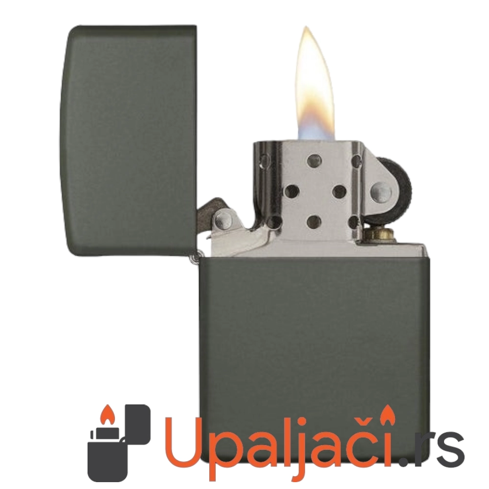 Zippo Classic Green Matte 4 Zippo Classic Green Matte - Image 2