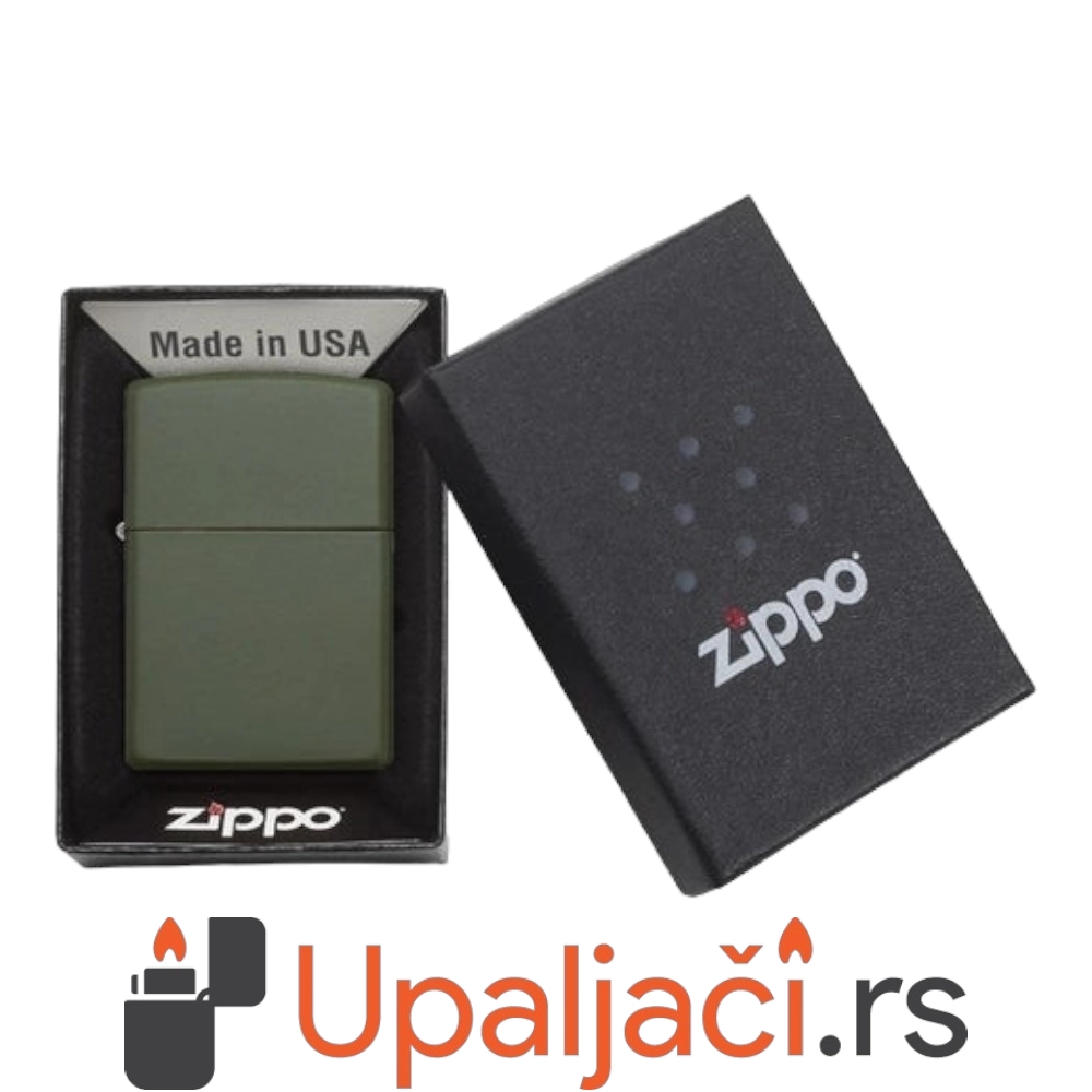 ZIPPO UPALJAC Classic Green Matte 221 poklon kutija