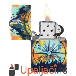 Zippo Upaljac Compass Design 49805 plamen
