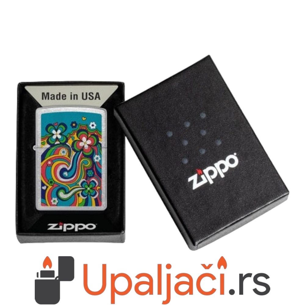 Zippo Upaljac Flower Power Design poklon kutija