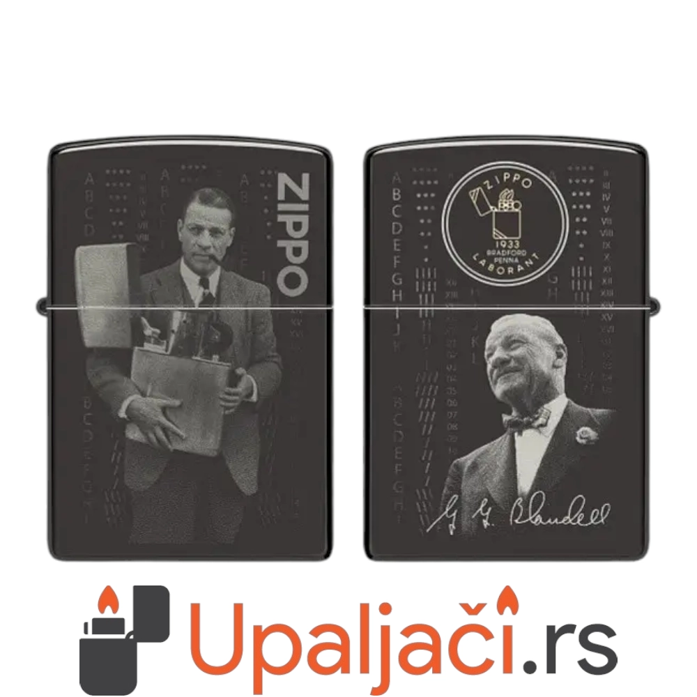 Zippo Upaljac Founders day High Polish Black obe strane