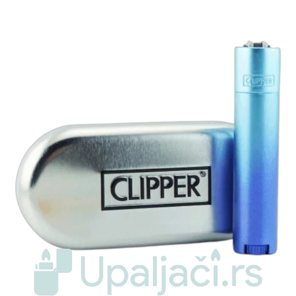 clipper blue gradient metalni kremen upaljac