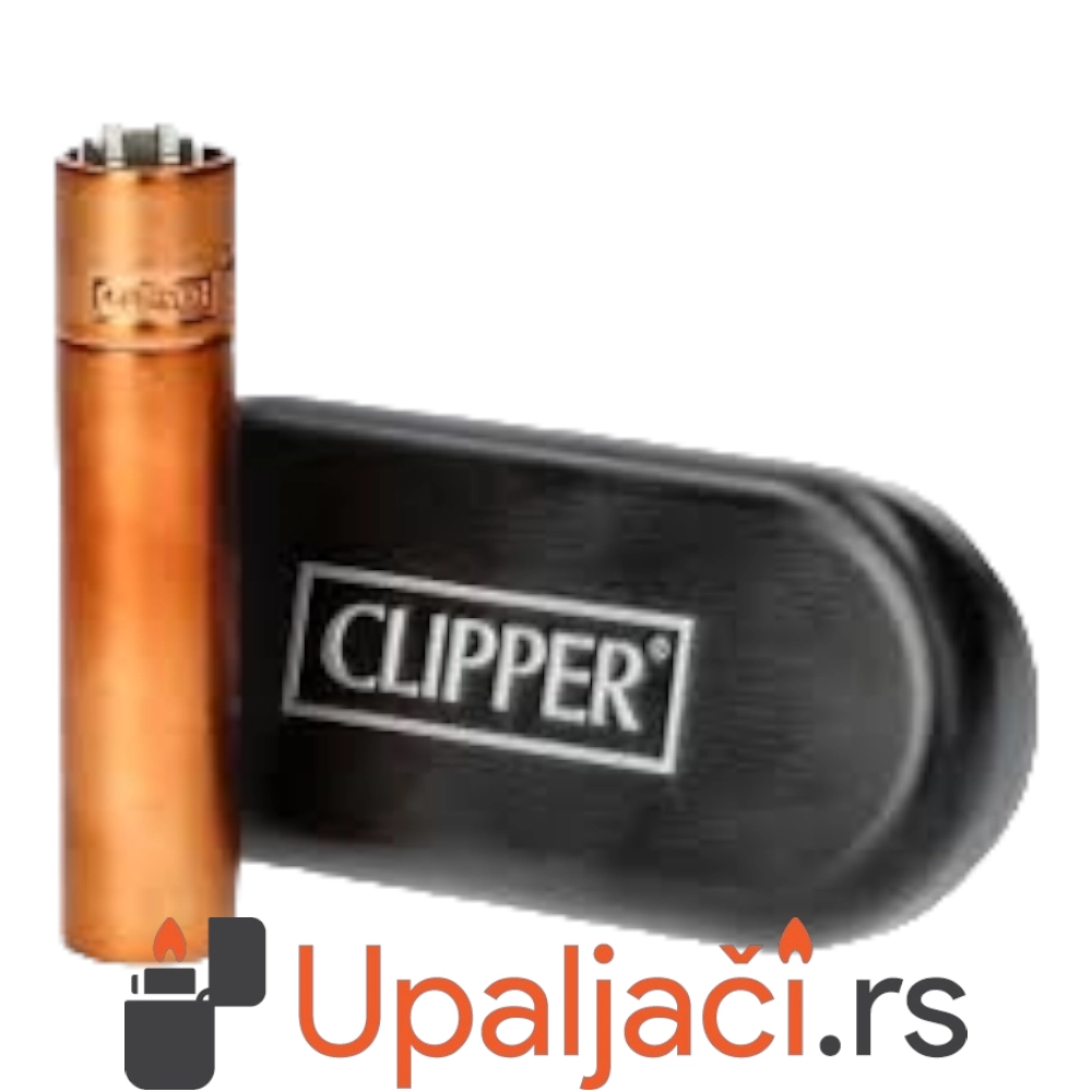 clipper metalni kremen upaljaci dark rose gold