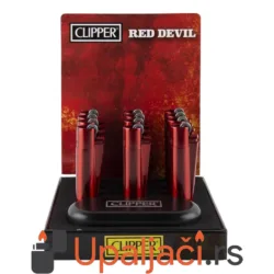 clipper metalni upaljaci red devil kremen