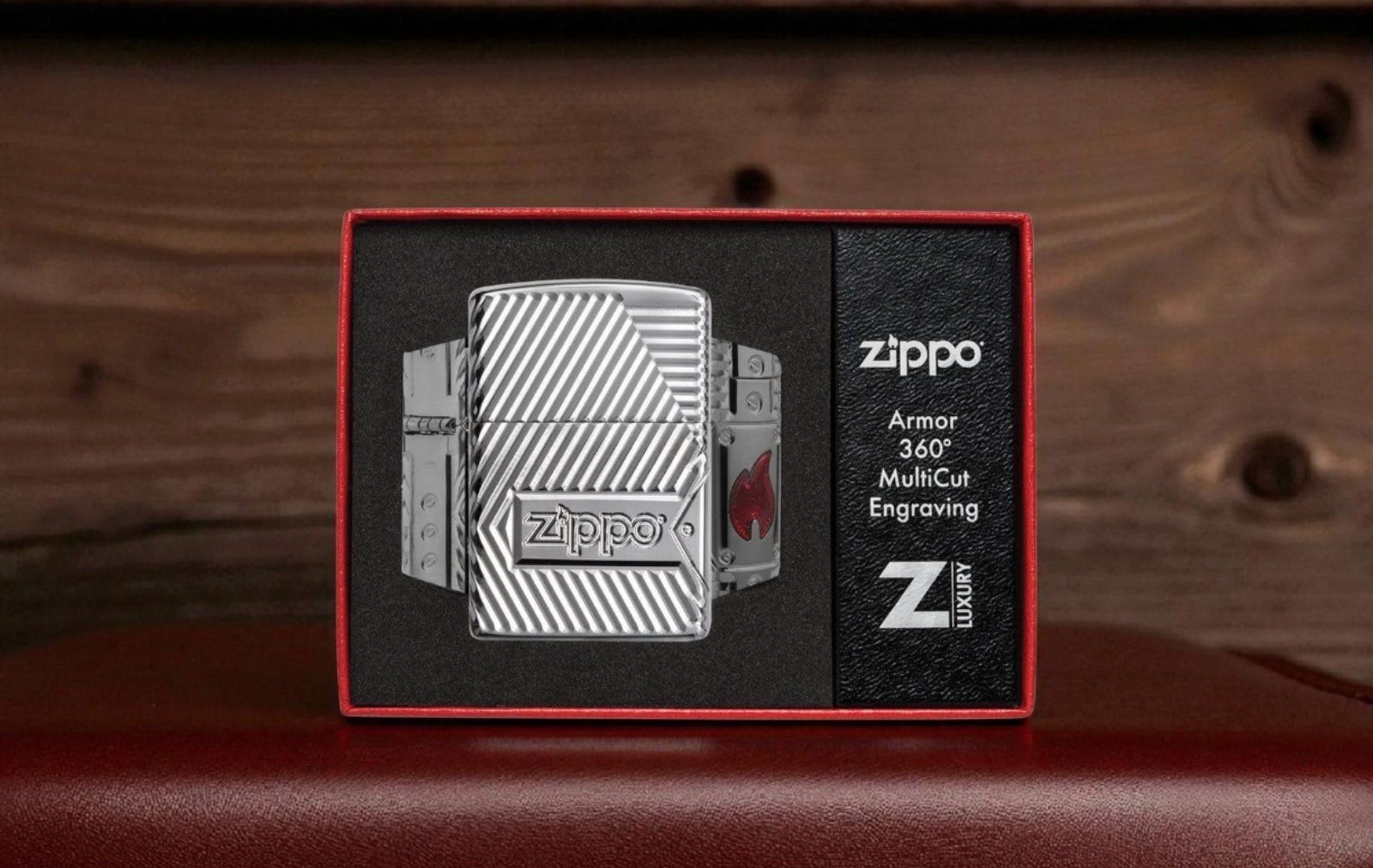 Luksuzni Zippo upaljač - Armor model sa 360° gravurom