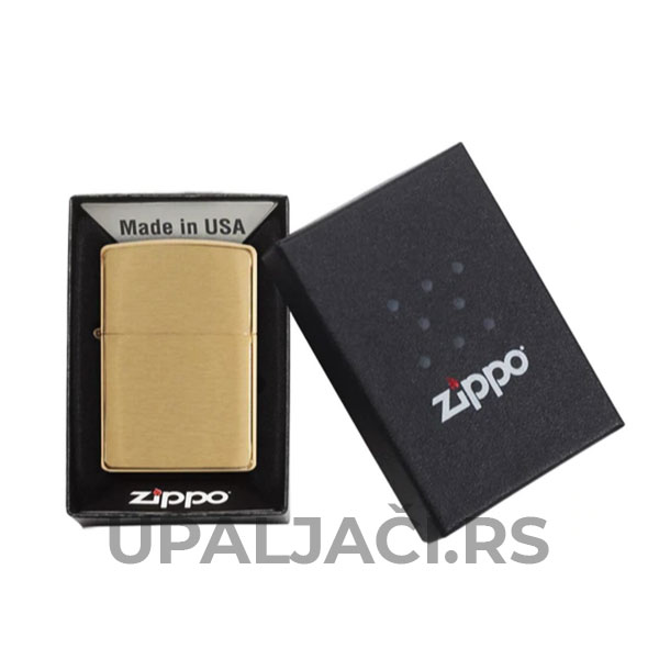 zippo upaljaci classic brushed brass zlatni novi sad