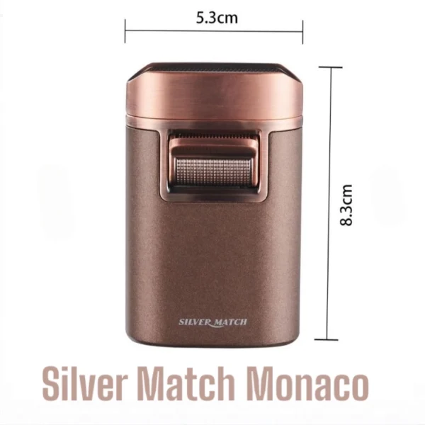 Dimenzije Upaljača brener sa 3 plamena Silver Match MONACO