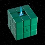 Colibri Heritage Cube Stoni Upaljač za Tompuse - Zeleni