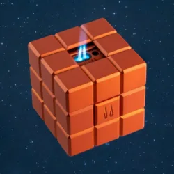 Colibri Heritage Cube Stoni Upaljač za Tompuse - Narandzasti