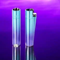 CLIPPER Blue Gradient Metalni Upaljač