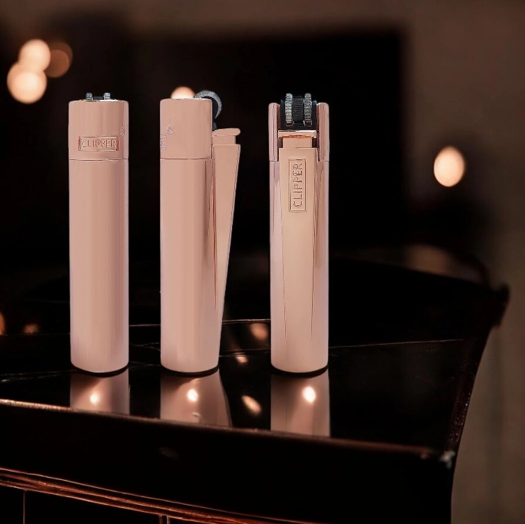 CLIPPER Metalni Upaljac - Gold Rose Limited Edition