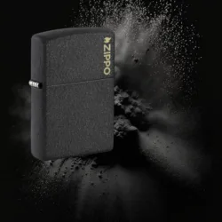 Upaljači Zippo Black Crackle Zippo Logo