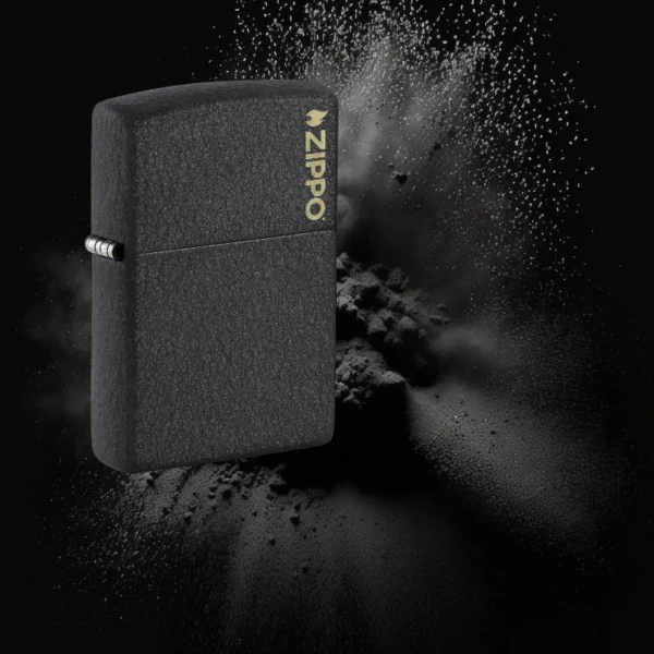 Upaljači Zippo Black Crackle Zippo Logo