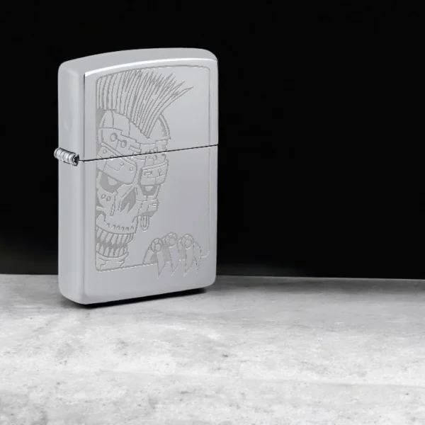 Nov Upaljač Zippo Mohawk Skull Dizajn