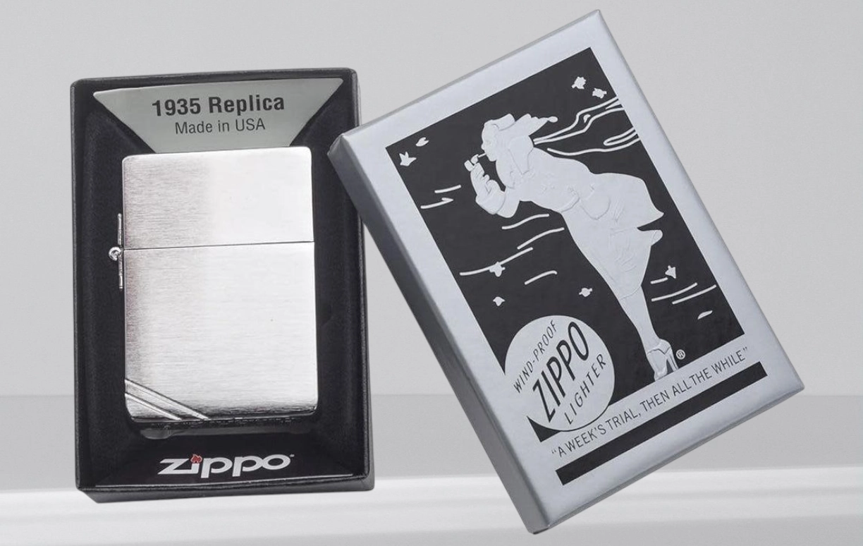 Zippo 1935 Replica upaljač sa autentičnim retro dizajnom i ravnim dnom