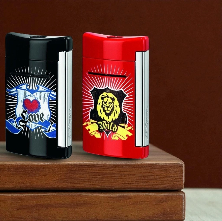 Upaljaci S.T. Dupont Minijet Chevalier – Knight Wild Red i Black Love