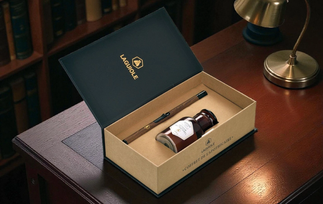 poklon set upaljac mirisljava sveca laguiole