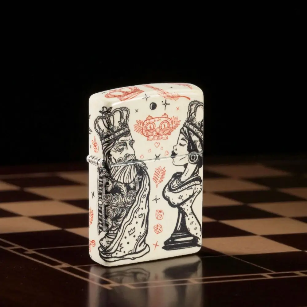 zippo chess design upaljač sa šahovskim motivom