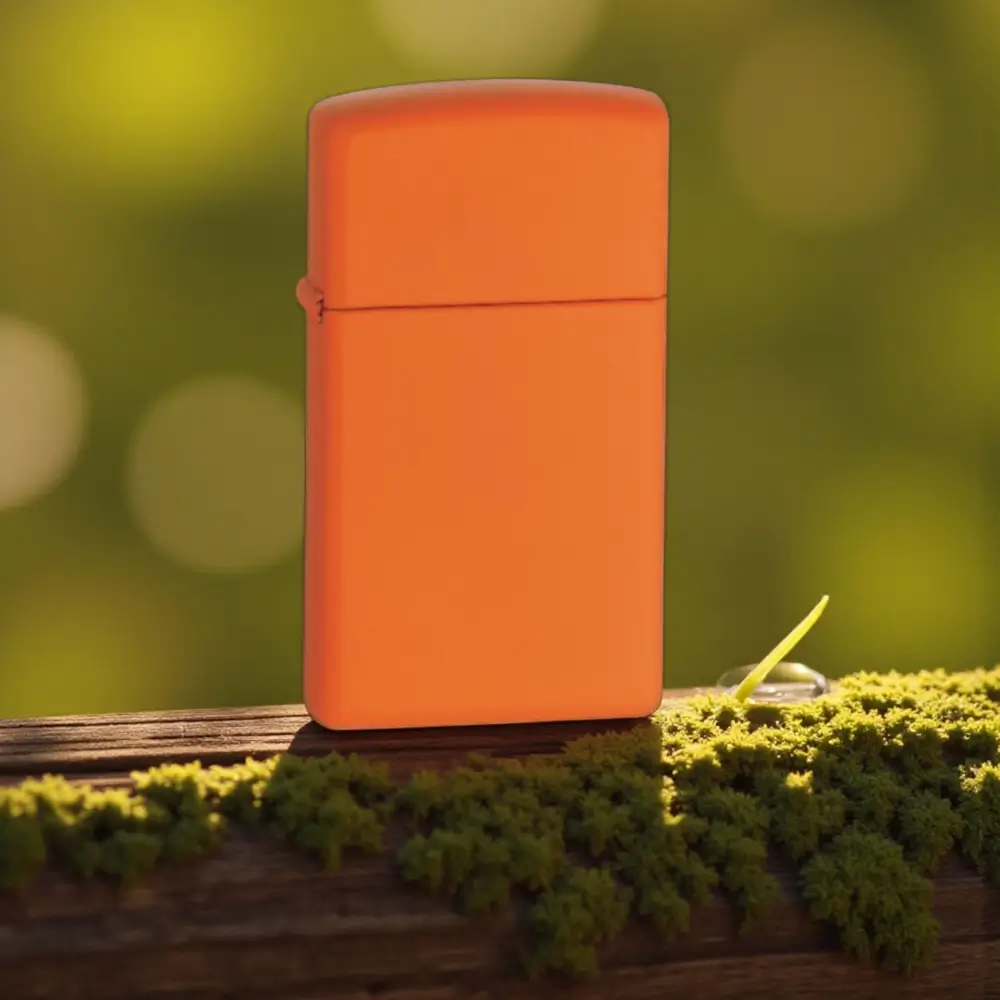 zippo-slim-orange-matte-pesevski zippo slim matte orange upaljač