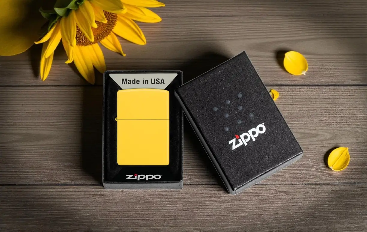 zippo sunflower upaljač u poklon kutiji