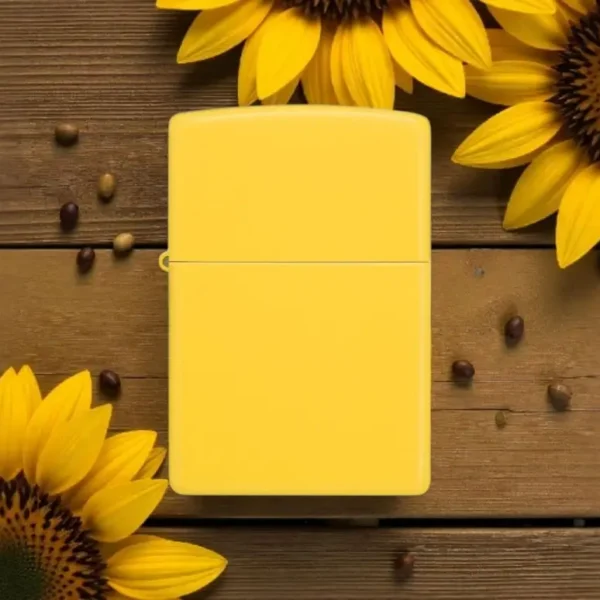 Upaljač zippo sunflower žuti mat
