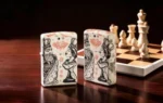 šahovski motiv na zippo upaljaču