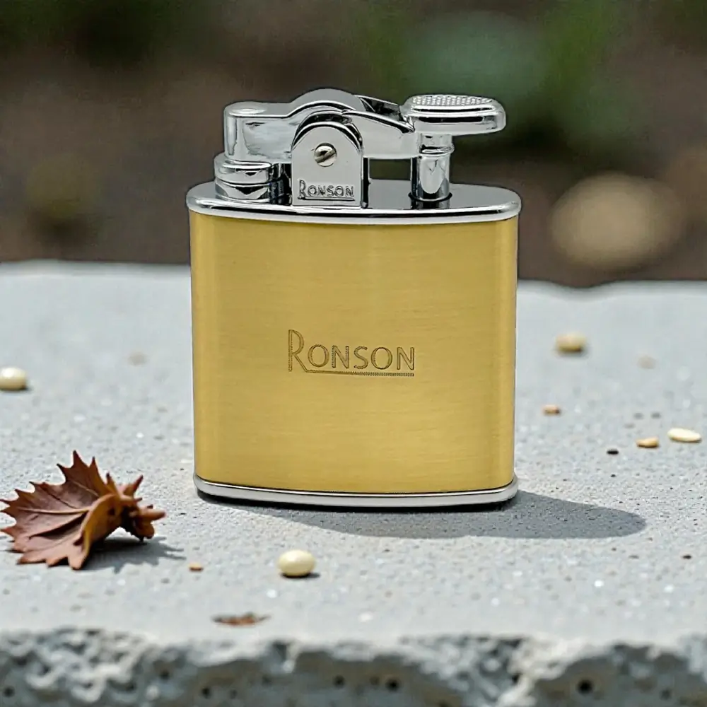 Ronson Nostalgia Jet Flame upaljač za cigare - Gold Satin