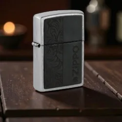 Zippo Crna Koža sa Zippo logotipom – Street Chrome