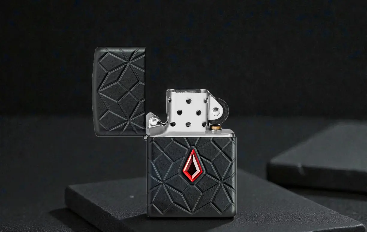 Zippo Armor Red Crystal Dizajn