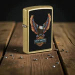 Zippo Harley Davidson Eagle Street Brass upaljač sa motivom orla