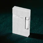 Luksuzni S.T. Dupont upaljač sa duplim žutim plamenom