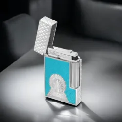 S.T. Dupont Ligne 2 Game of Thrones Icy Blue upaljač sa ugraviranim Iron Throne motivom