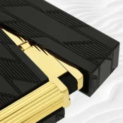 S.T. Dupont Ligne 2 satin crna završnica detalj