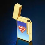 S.T. Dupont Superman Sky Blue – Luksuzni Upaljač sa kling zvukom