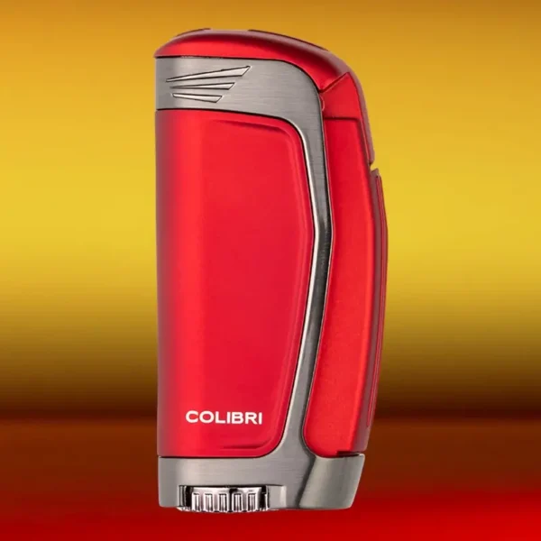 Colibri E3 triple jet upaljač crveni 3PL – angled triple torch