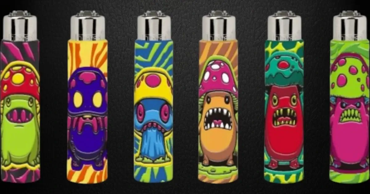 clipper upaljači monster mushrooms sa motivima pečuraka