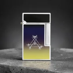 S.T. Dupont Le Grand Montecristo Dark Blue luksuzni upaljač – prednji pogled