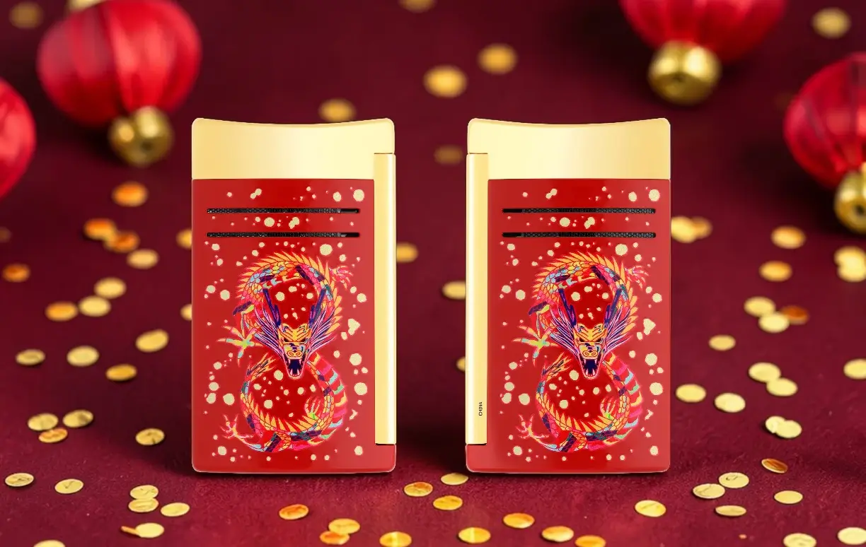 Upaljač ST Dupont Maxijet dragon burgundy